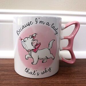 Disney Aristocats Marie Because I’m a Lady Thats Why 20 oz Coffee Mug Pink Cat